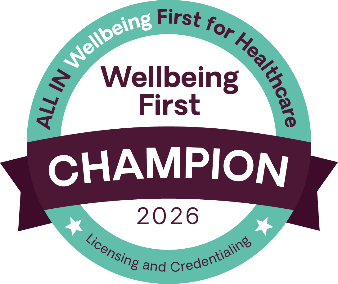 WellBeing First Champion 2026 badge